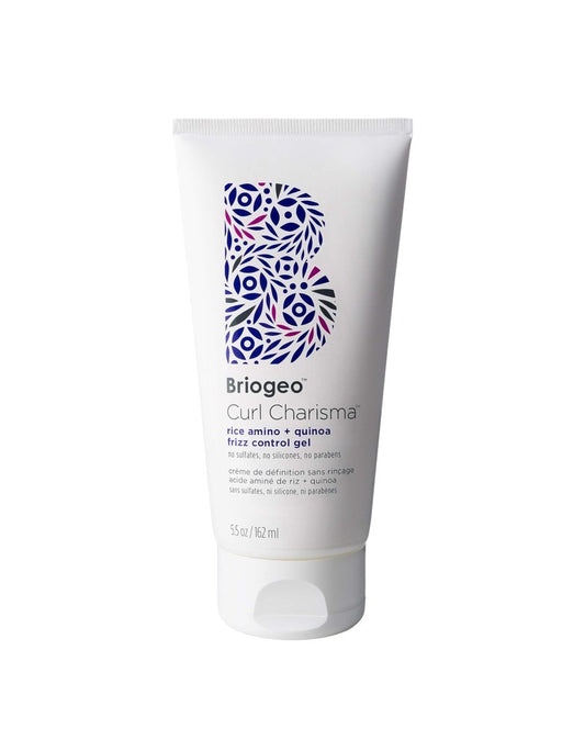 Briogeo Curl Charisma Rice Amino + Quinoa Frizz Control Gel | Curl Defining Styler for Wavy, Curly & Coily Hair Textures | Medium Hold | Vegan & Cruelty-Free | 5.5 fl oz