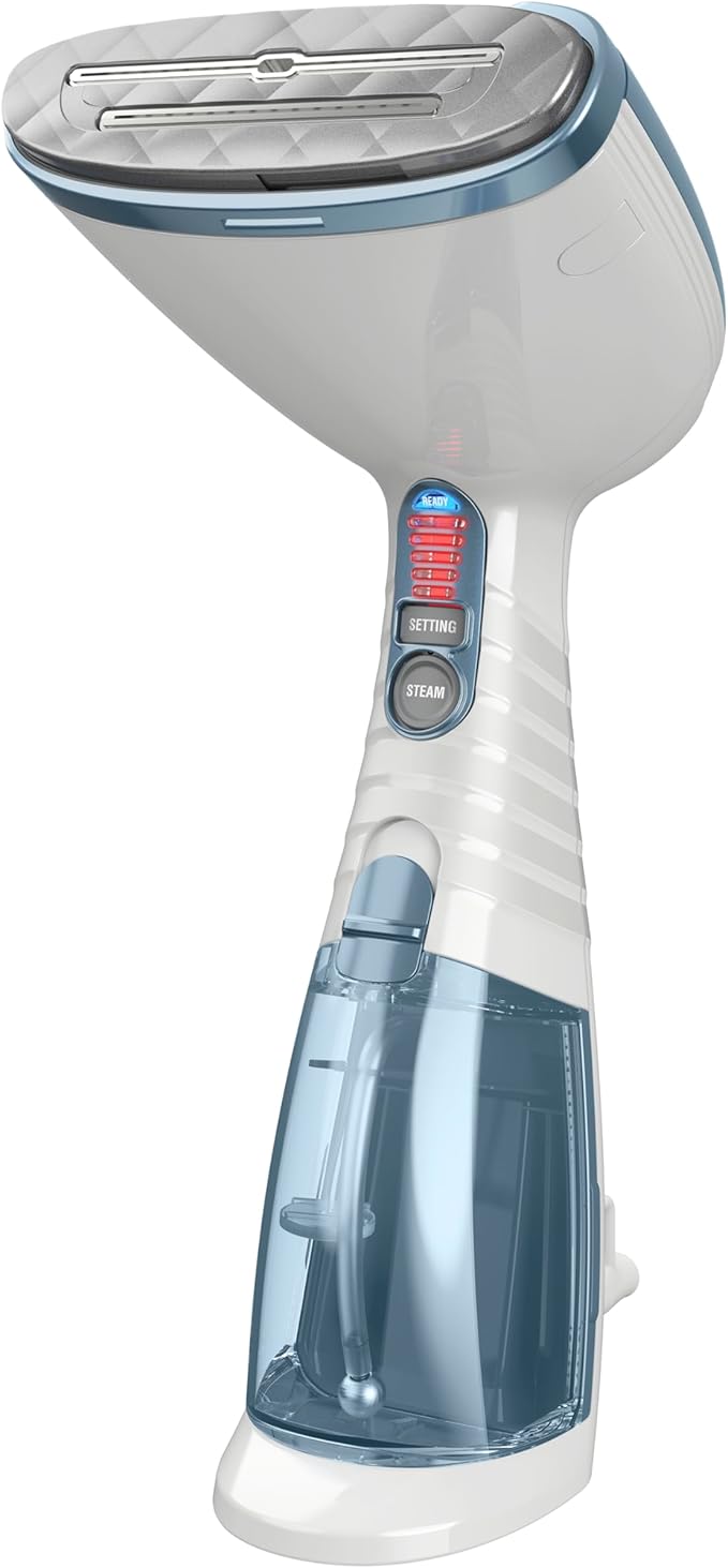 Conair Handheld Garment Steamer for Clothes, Turbo ExtremeSteam 1875W Fabric Clothes Steamer, Portable Handheld Design, Strong Penetrating Steam, Blue