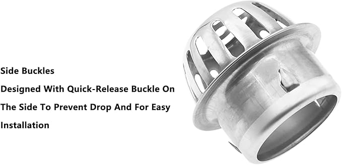 Roof Floor Drain,SAFYY 304 Stainless Steel Roof Drain Dome,Balcony Roof Dome Drain Cover,Yard Outdoor Anti Blocking Strainer,Gardens Gutter Cleaning Tool,Rain Bucket Drainage Parts (1, 75mm/3")