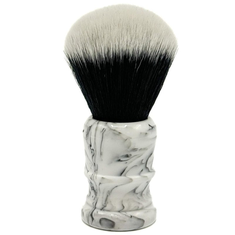 Parker Arctic Storm Ultra-Soft Synthetic Shaving Brush with Stand – 26 mm Tuxedo Knot for Rich Lather and Luxurious Everyday Shaving