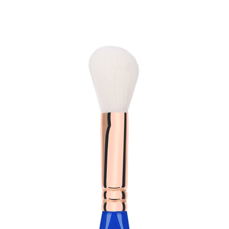 Bdellium Tools Professional Makeup Brush - Golden Triangle 942 Slanted Contour - With All Vegan and Soft Synthetic Fibers, For Adding Dimension to the Face (Blue, 1pc)