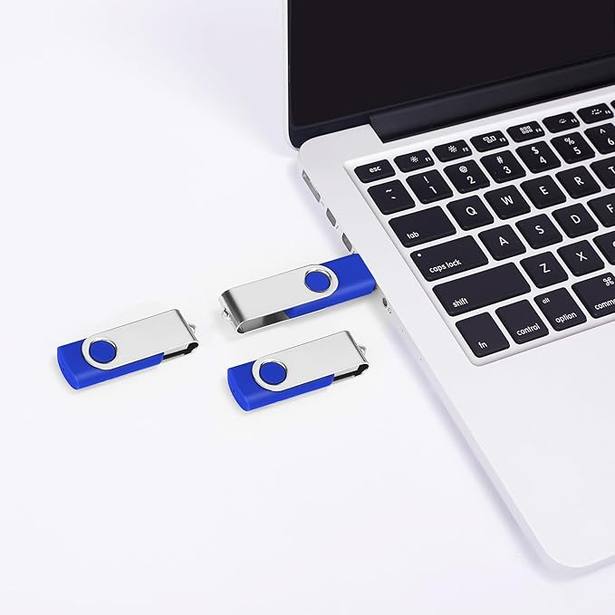 50-Pack of 2GB USB Flash Drive Bulk EASTBULL FAT32 Thumb Drives Pack (Blue)