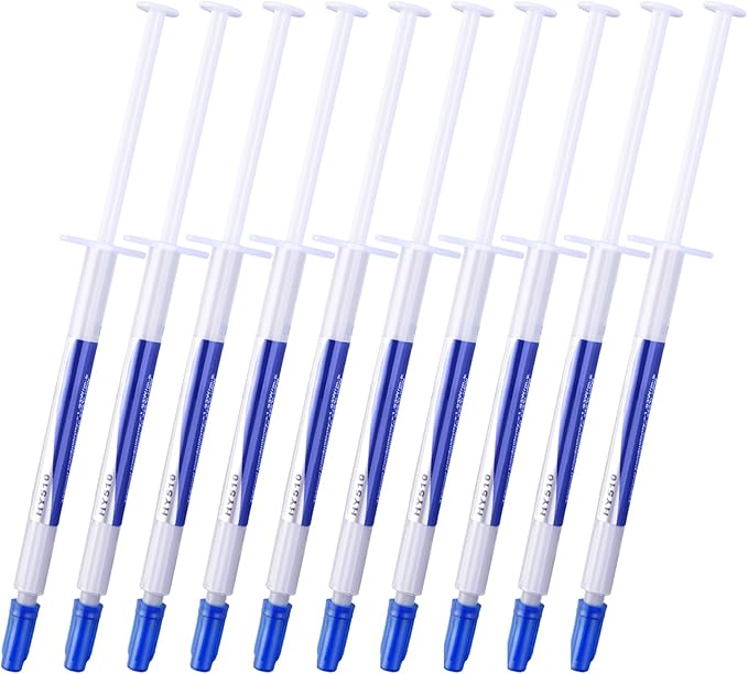 MoneyQiu HY510-10PCS(1PCS-1g) CPU Thermal heatsink Paste Silicone Grease Compound Carbon Based High Performance Non-Conductive for pc CPU gpu PS4 10 Gram
