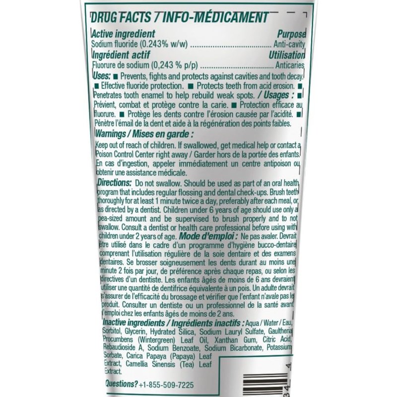 Attitude Enamel Repair Toothpaste - Fluoride & Spearmint Flavor | Vegan, EWG Verified, 4.2 Oz