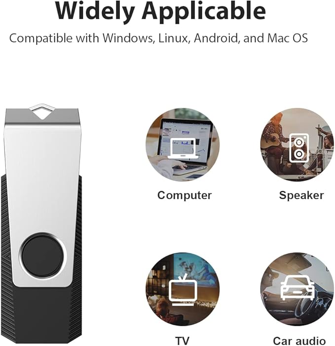 Aiibe 5 Pack 64GB Flash Drive USB Flash Drives 64GB Thumb Drive USB 2.0 Memory Stick USB Drives Jump Drive 64 GB Multipack (64G, 5 Mixed Colors: Black Red Cyan Green Purple)