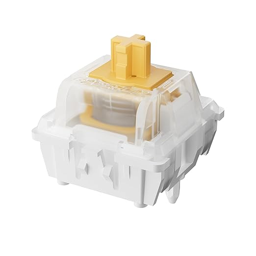 Keychron Magnetic Switches Dawn Linear - 110 PCS, 30gf, Pre-Lubed, 0.1mm Adjustable Actuation, Gateron Double-Rail Hall Effect, Compatible K/Q HE & Lemokey HE (NOT for 8K HE Models)