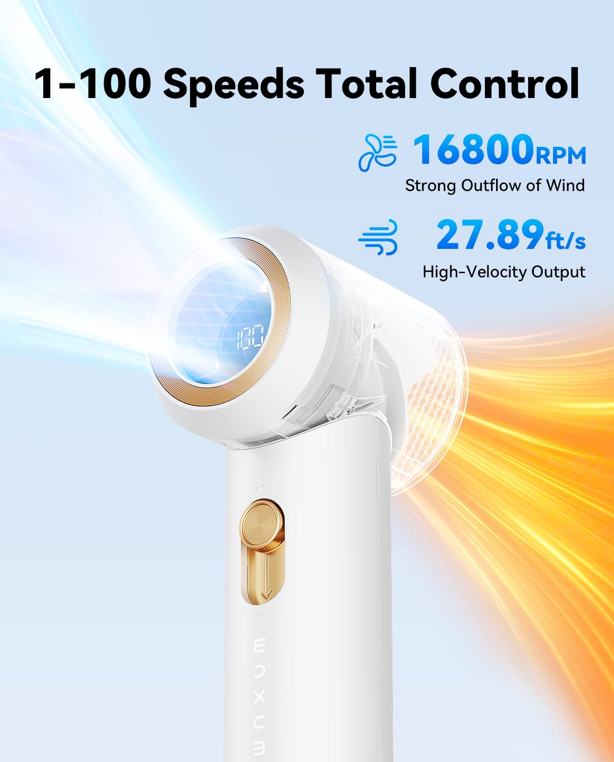 MUXNW Portable Fan For Travel Mini: Small Pocket Handheld Personal Rechargeable Battery Operated USB High Speed Keeping Cool In Hot Weather Beach Gifts For Women (white)