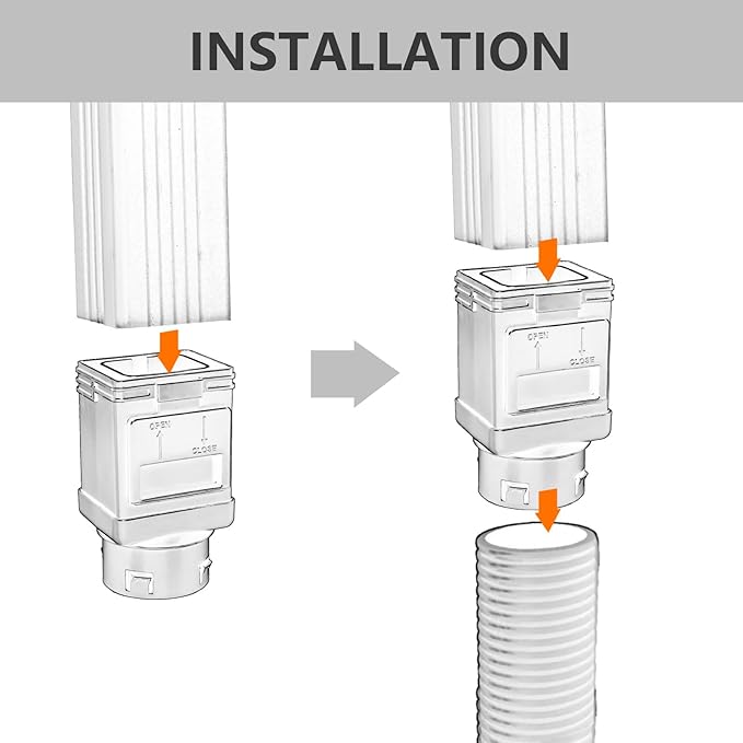 Downspout Filter,Leaf Removers,Downspout Screen Filters, 2X3 and 3X4 drainpipe, (2-pack white)