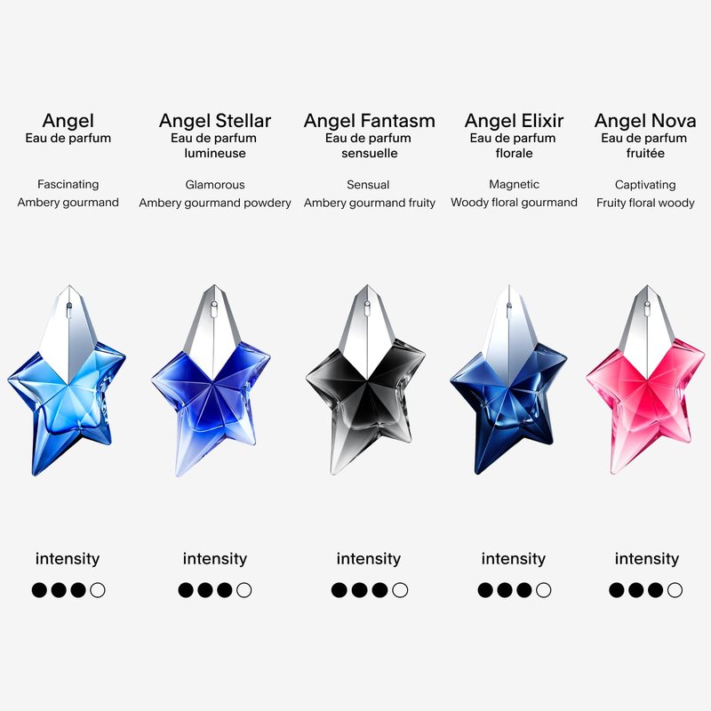 Mugler - Angel Stellar - Eau de Parfum - Womens Perfume - Ambery Gourmand - With Pistachio, Vanilla & Woody Accord - 0.3 Fl Oz