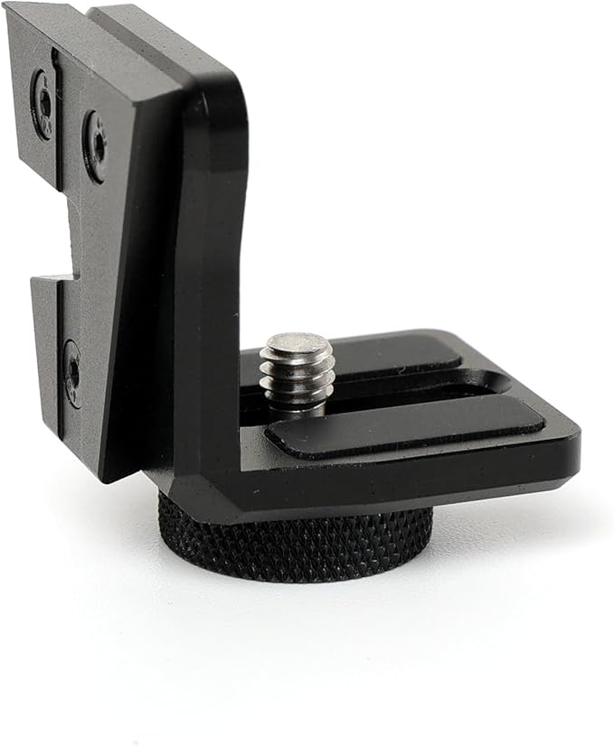 HangTon 1/4 to V-Lock Vertical Mounting Bracket, L-Shaped Adapter for Teradek Vaxis Wireless Transmitter ARRI Sony RED Camera Monitor Focus Motor