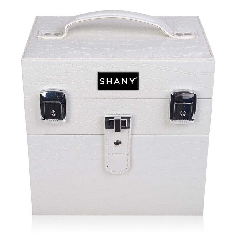 SHANY Makeup Travel Case - Versatile Organizer for Makeup & Nail Accessories | White Lily