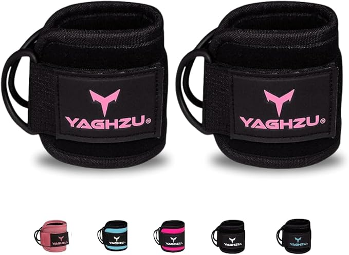 YAGHZU Ankle Straps for Cable Machines Women, Glute Kickback Cable Machine Attachments, Gym Ankle Cuffs, Wrist Cuffs for Workout, Leg Training Accessory, Fitness Gear for Home or Gym