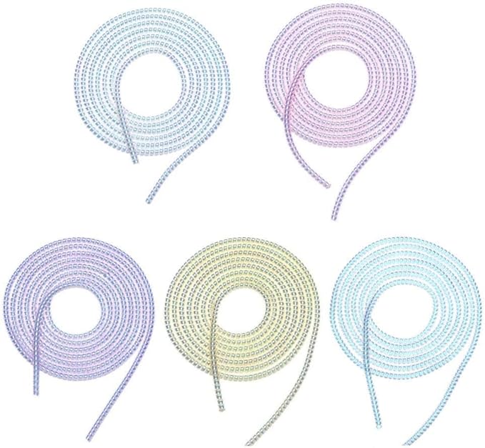 HODASHI Spiral Cable Protector, 1.5m (4.92ft), Purple