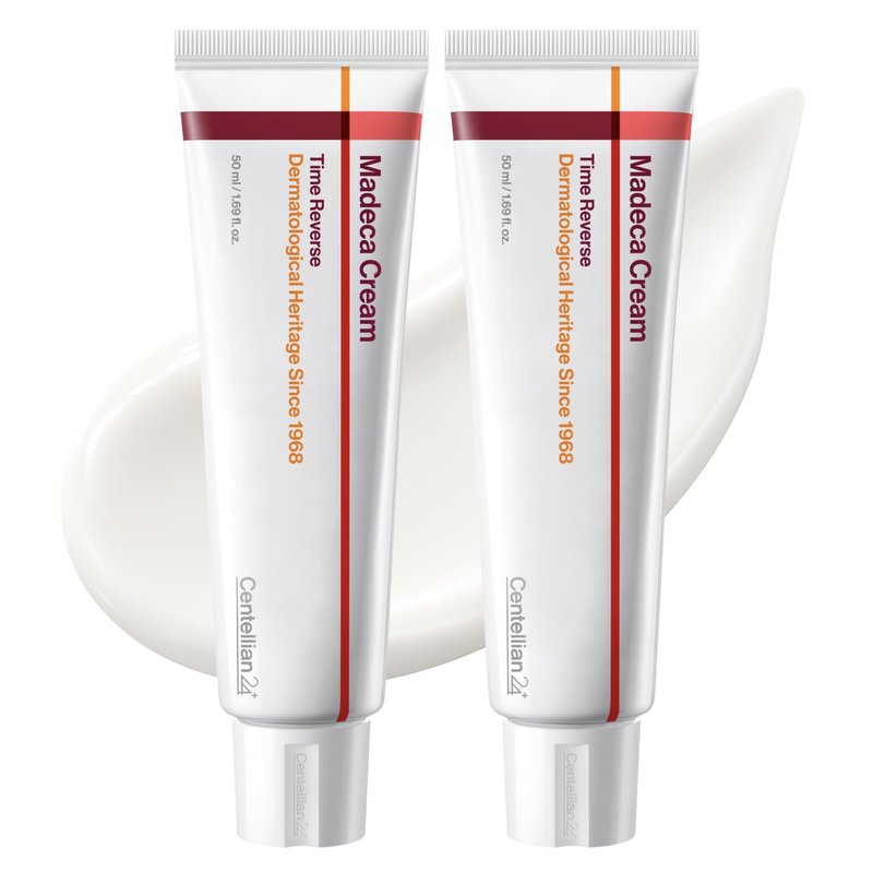 CENTELLIAN 24 Madeca Cream Time Reverse (50ml/1.69fl oz, Pack of 2) Advanced Fast-Absorbing & Nourishing Cream, Hydrates, Reduces Wrinkles, Korean Skin Care, Centella Asiatica