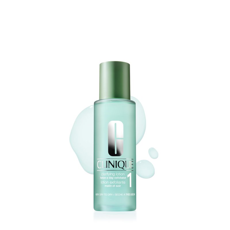 Clinique 3-Step Clarifying Lotion Face Exfoliator 1 | Toner With Witch Hazel + Salicylic Acid | For Very Dry Skin Types, 6.7 Fl Oz