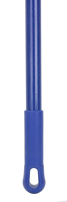 SPARTA Jaw Clamp Dust Mop Handle, Floor Dust Mop Frame Handle, Gripper Holder with Clip-On Connector for Floor Cleaning, Janitorial Supplies, Commercial Use, 60 Inches, Blue