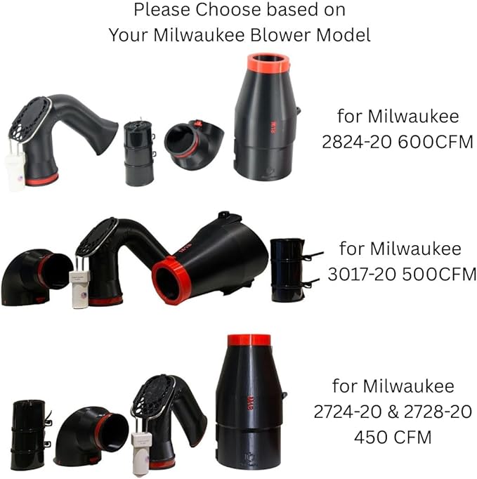 ArloCatcher 30-Foot Gutter Cleaning Kit for Milwaukee Leaf Blower 3017-20 500 CFM â Two-Story Gutter Blower Attachment, Gutter Cleaning Tools from Ground, No Ladder Needed, Extension Pole Not Included