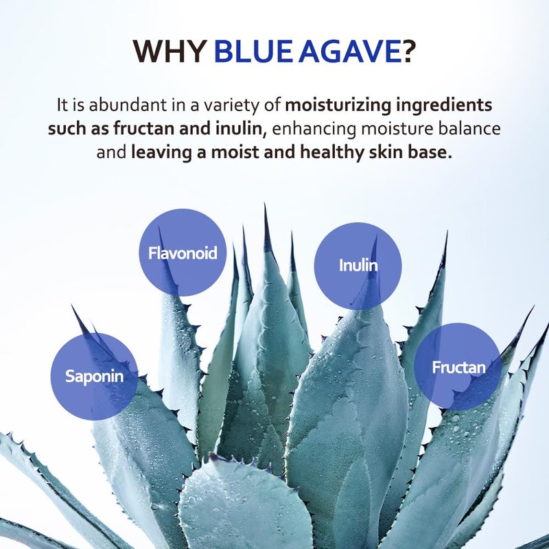 T'ELSE Blue Agave Hyaluronic Acid Cream 1.7 oz, Hypoallergenic Extra Moisturizing Face Cream with Gel Capsules, Rich Facial Moisturizer, Deep Hydration with Clean Ingredients, Korean Skin Care