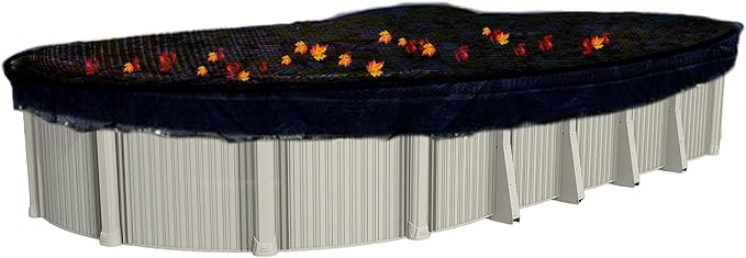 In The Swim 16' x 32' Oval Leaf Net Cover for Above Ground Swimming Pools - Removes Leaves, Sticks, and Small Debris from Your Winter Cover