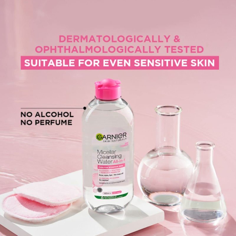 Micellar Cleansing Water by Garnier Skin Naturals | Gentle Makeup Remover, 400ml