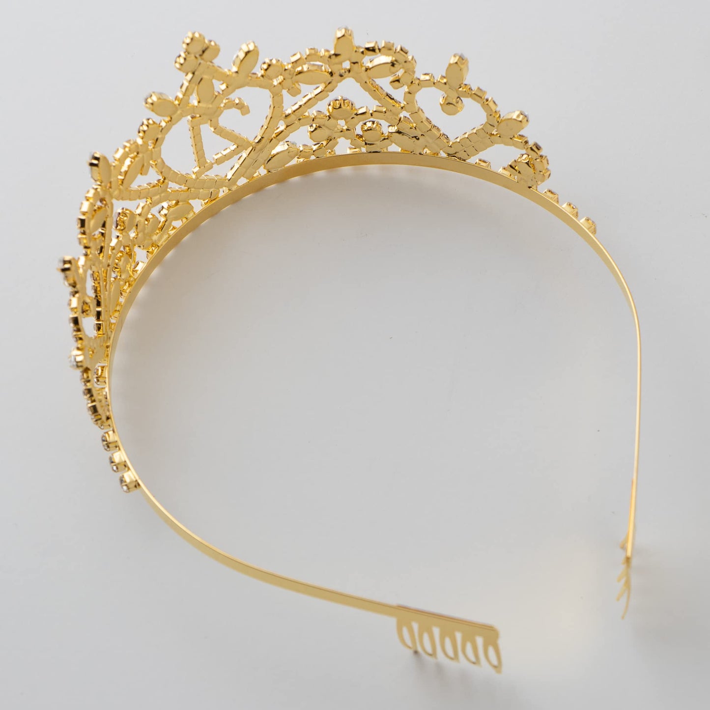 Ella Celebration 21 Gold Tiara for 21st Birthday Party, Golden Birthday Girl Crown (Gold)