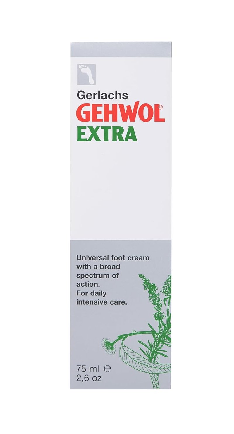 GEHWOL Foot Cream Extra - Deep Moisturizing Relief for Dry Feet | 2.6 oz