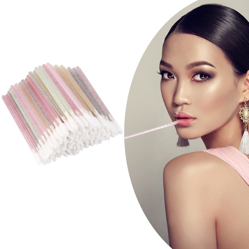 1000 Counts Lip Applicators Disposable Lip Brushes Crystal Lipstick Lip Gloss Wands 5 Colors*1000pcs