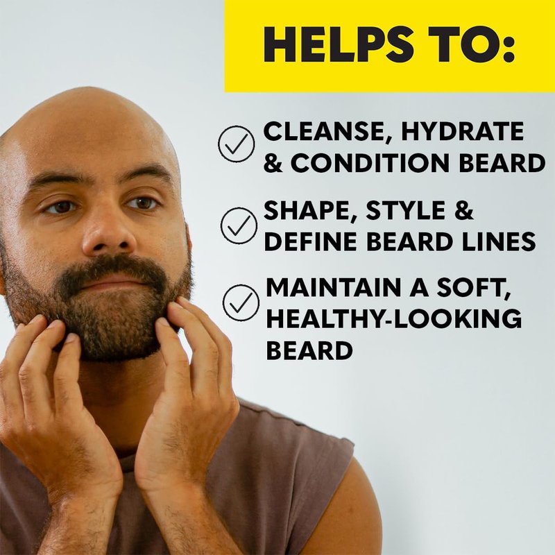 The Beard Club Premium Beard Kit for Men - Grooming & Care Kit - Cedar & Sandalwood Oil, Sandalwood Balm, Shampoo, Brush, Comb, Trimming Scissors, Straight Edge Razor - Gift Set