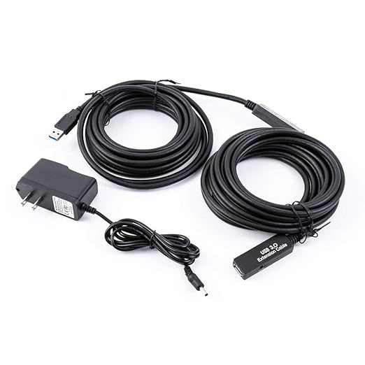 S.H.Y SPRUCES 33FT USB 3.0 Active Extension Cable,USB Extension Cord A-Male to A-Female,Compatible with Oculus Quest 3 VR,Headset,Hard Drive,Printer,Webcam,Scanner,PS4 More