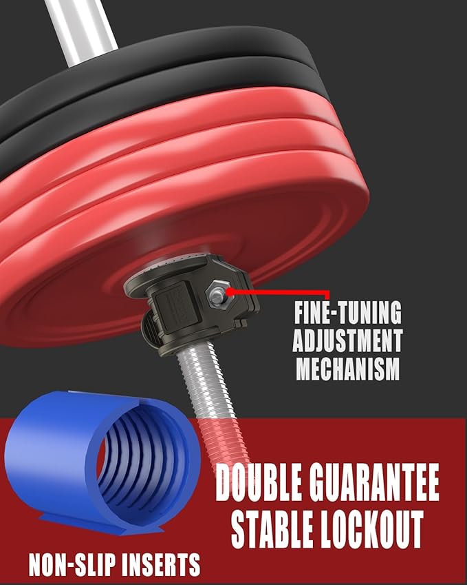 ZY-HUAN Barbell Clips 1 inch I Multi-Size Adjustable Weight ClipsIBarbell Clamps 30mm IQuick Release Barbell Collar Pair of Locking for Dumbbell Bar (Blue 0.9-1.18inch)