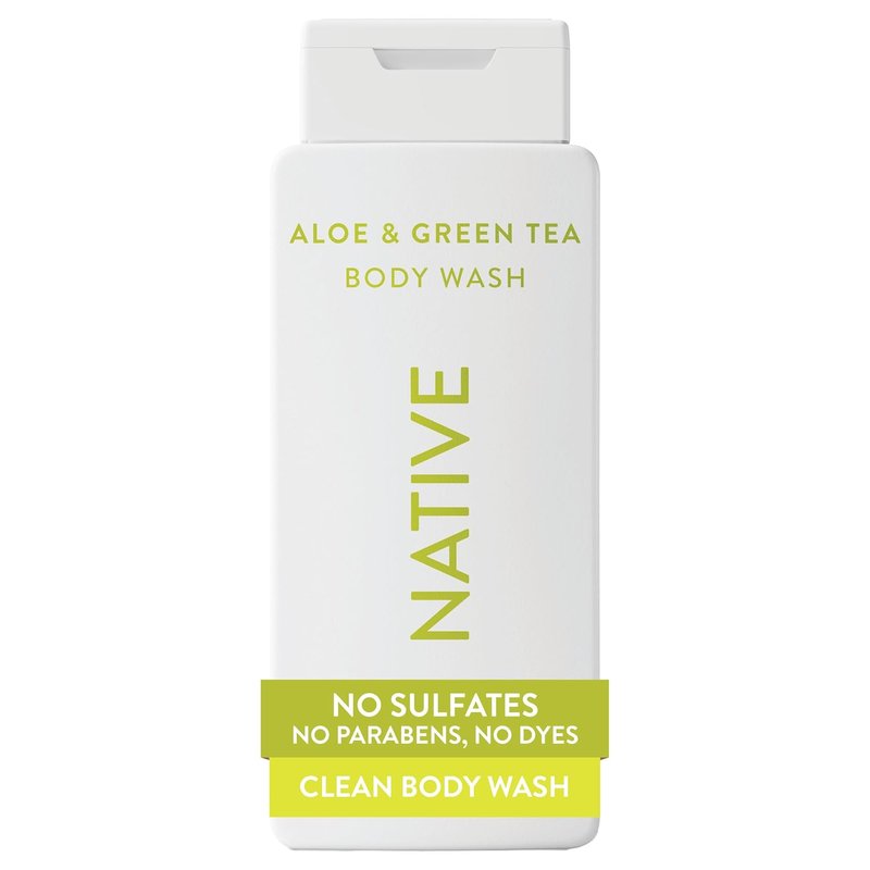 Aloe & Green Tea Body Wash - 24-Hour Refreshing Cleanser for All Skin Types | 18 oz, Phthalate & Sulfate-Free