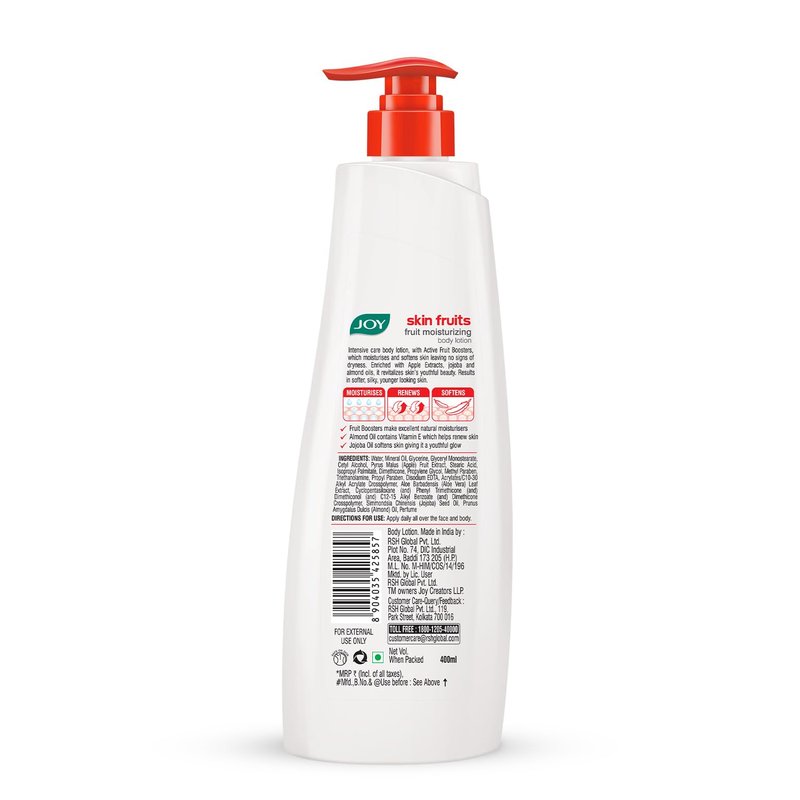 Joy Skin Fruits Fruit Moisturizing Body Lotion 500ml, For All Skin Type