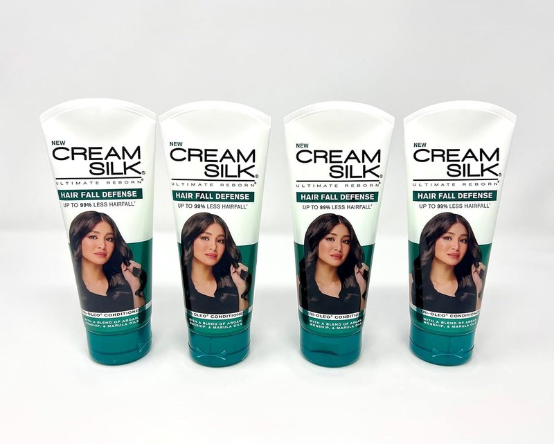 Generic New Cream Silk Hair Fall Defense Tri-Oleo Conditioner 180ml (Pack of 4), Green