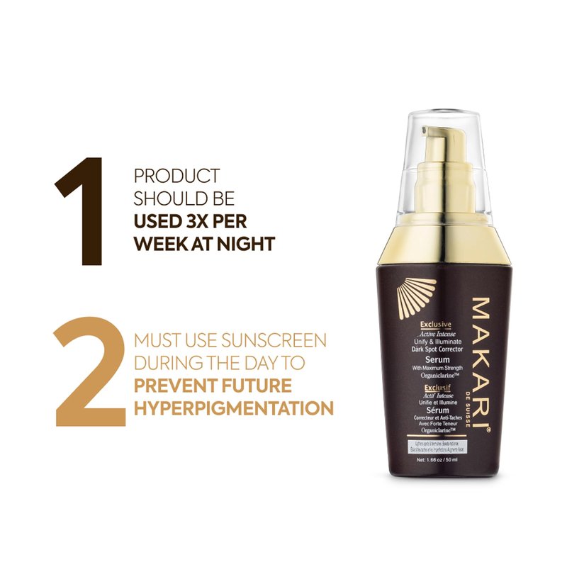 Makari Exclusive dark Spot Corrector Serum 1.7oz – Brightening & Toning Body Serum with Organiclarine – Advanced Active Intense Spot Treatment for Dark Spots, Scars, Sun Patches, Hyperpigmentation