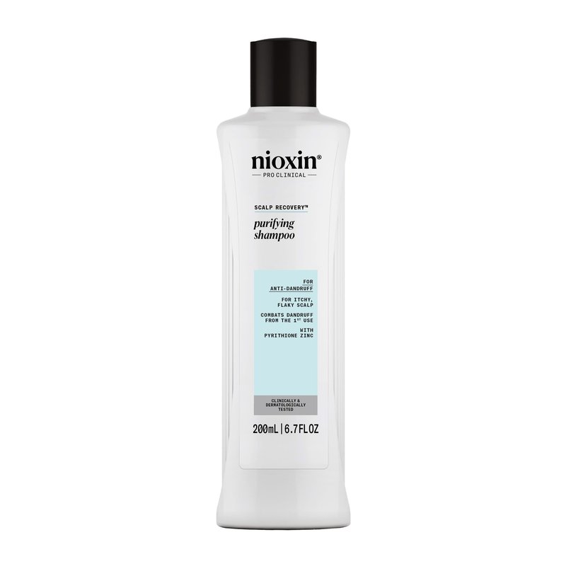 Nioxin Scalp Recovery Purifying Shampoo | For Dandruff and Itchy Scalp | With Pyrithione Zinc and Green Tea Extracts | 6.7 Fl oz.