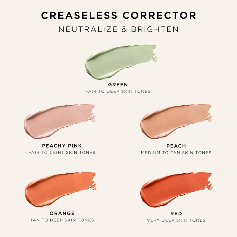 Tarte Creaseless Corrector - Blendable Concealer for Dark Circles, Blemishes & Redness | Hydrating, Vegan Formula