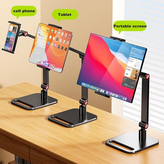Hosann Century Tablet Stand Holder, Stable Portable Space-Saving Multi-Device Holder for Home, Office, Kitchen