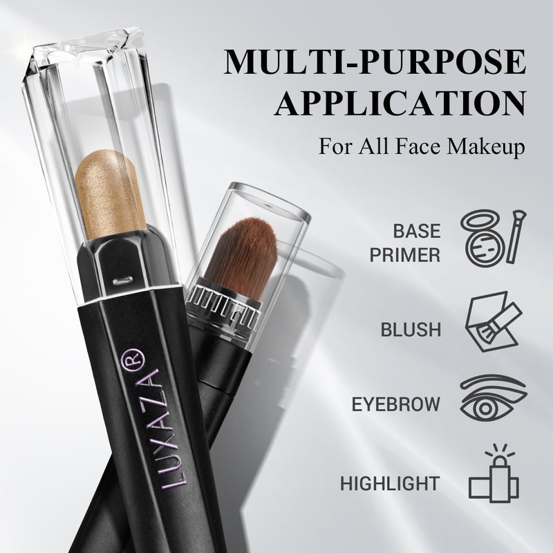 LUXAZA PRO Brown Eyeshadow Stick Makeup Set 10PCS, Neutral Shimmer And Matte Cream Eye Shadow Palette, Metallic Bronze Smoky Eyeliner Brightener Crayon Pencil Kit, Ideal Gift for Women -Espresso