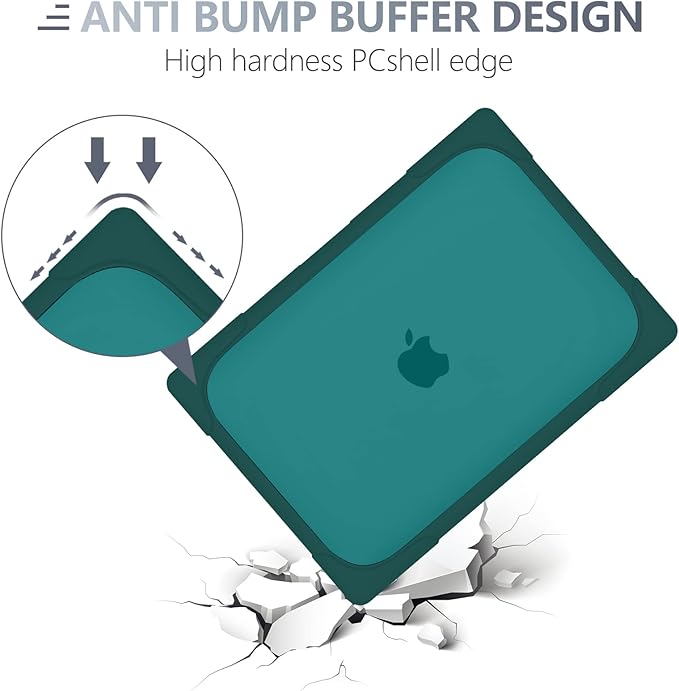 Batianda FlexStand Heavy Duty Case for MacBook Air 13.6 inch, Matte Teal