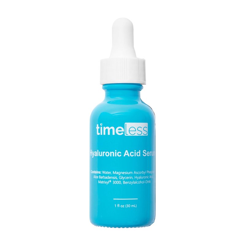 Timeless Skin Care Hyaluronic Acid - Hydrating Face Serum for Personal Care - Fragrance-Free Hyaluronic Acid Serum with Vitamin C & Matrixyl 3000-1 oz