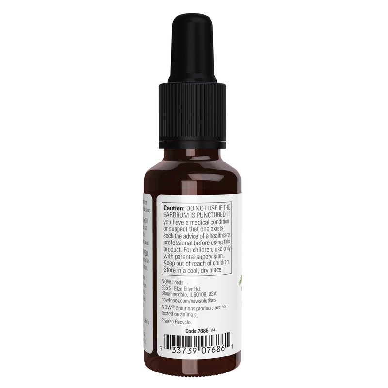 NOW Foods Solutions, Ear Oil, Soothing Herbal Blend, Great on Mild Discomfort or Irritation, 1-Ounce