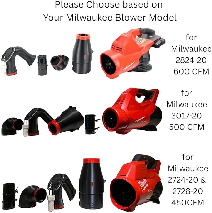 ArloCatcher 30-Foot Gutter Cleaning Kit for Milwaukee Leaf Blower 2824-20 600 CFM â Two-Story Gutter Cleaning Tools from Ground, No Ladder Needed, Extension Pole Not Included