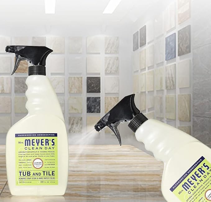Mrs. Meyer's Tub and Tile Cleaner, Lemon Verbena - (Case of 6 - 33 fl oz)