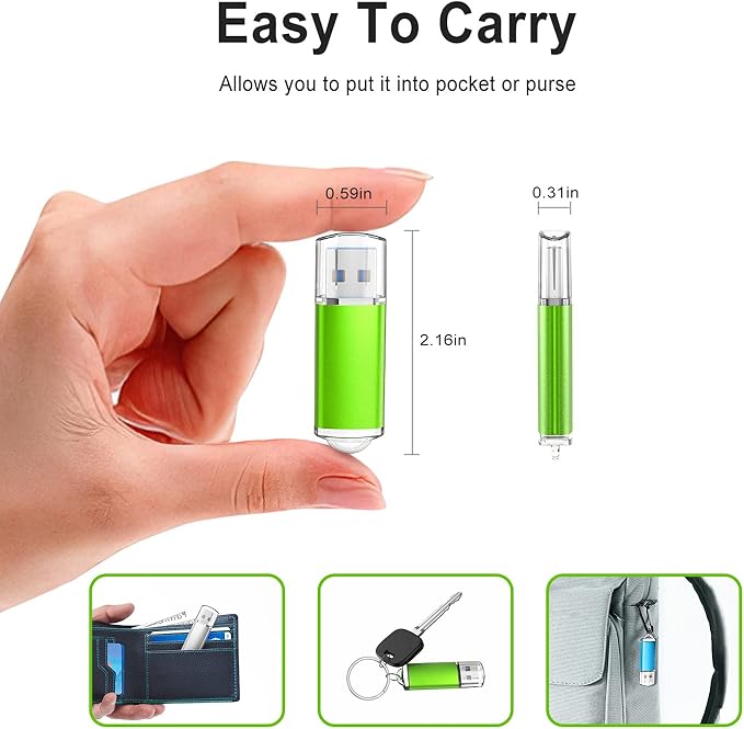 TOPESEL USB Flash Drive 5 Pack 32GB USB 3.0 Flash Drive High Speed Flash Drive Memory Stick USB Drive Thumb Drives USB Stick for PC laptops (5 Mixed Colors: Black Blue Green Red Silver)
