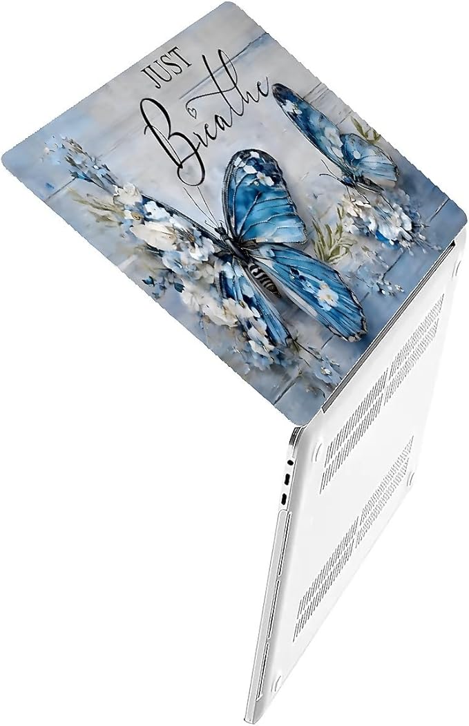 COTAIL Compatible with MacBook Air 13.3 13.6 Inch Case 2022 2021 2020 2019 Plastic Hard Shell Case Cover,13.3 Pro(A1706/A1708/A1989/A2159/A2289/A2338), Butterfly