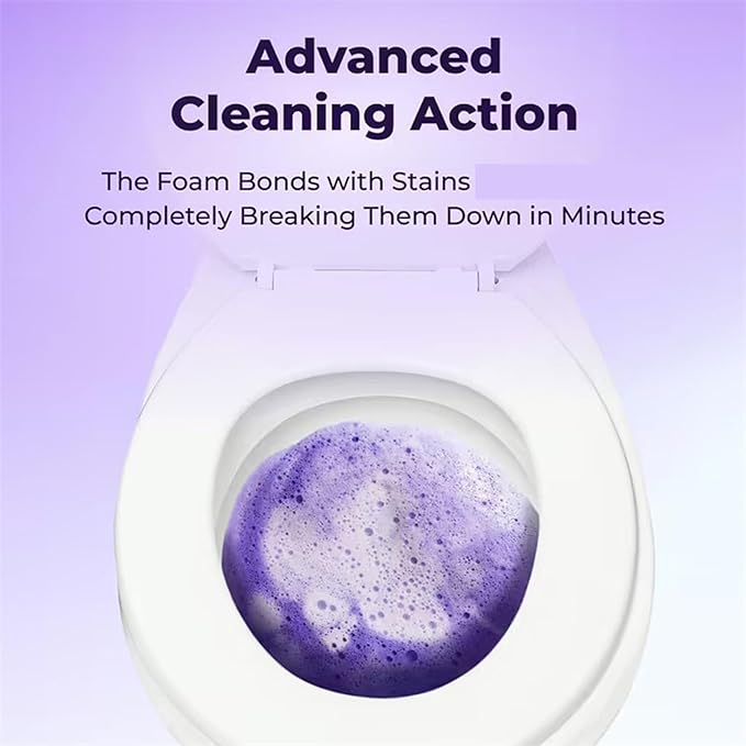 Upgrade Toilet Bowl Cleaner, for Sparkling Clean, Touch Free Foaming Cleaning Powder (2pcs)