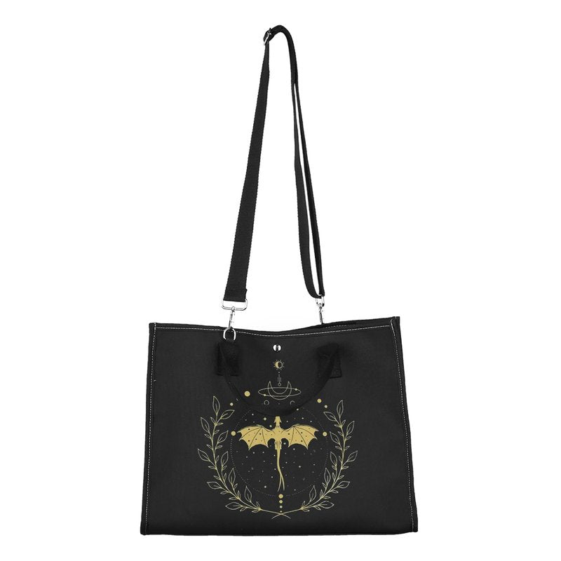 CMNIM Dragon Book Merch Book Lover Large Tote Bag Fantasy Book Series Gift Rider Gifts for Fans
