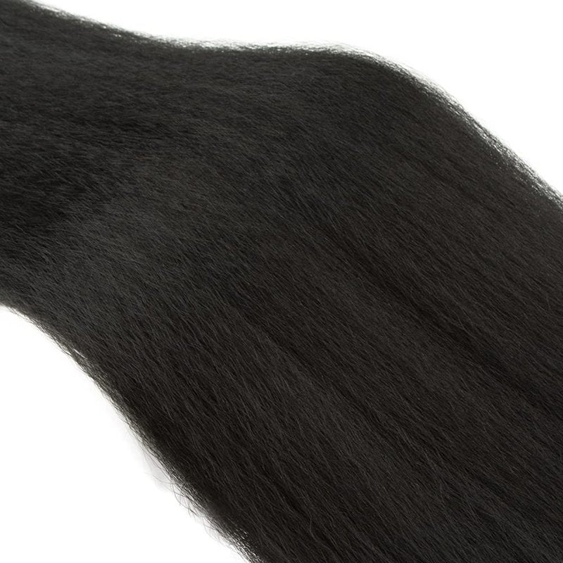 1B Kinky Straight Bundles Human Hair 30 Inch Natural Black Yaki Straight Bundle Human Hair Extensions Unprocessed Virgin Remy Hair 1 Bundle 50 Gram Per Bundle For Women