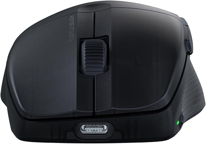 Turtle Beach Pure Air Wireless RGB Gaming Mouse, Ultra-Light 54g Ergonomic Design, 26000 DPI Optical Sensor, 125-Hour Rechargeable Battery, Dual Wireless + Bluetooth, Titan Optical Switches – Black
