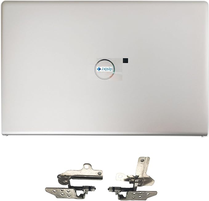 Jxjslp Replacement LCD Back Cover Rear Top Lid with Hinges for DELL Inspiron 15 3510 3511 3515 3520 3525 Series Laptop 0DDM9D DDM9D Silver
